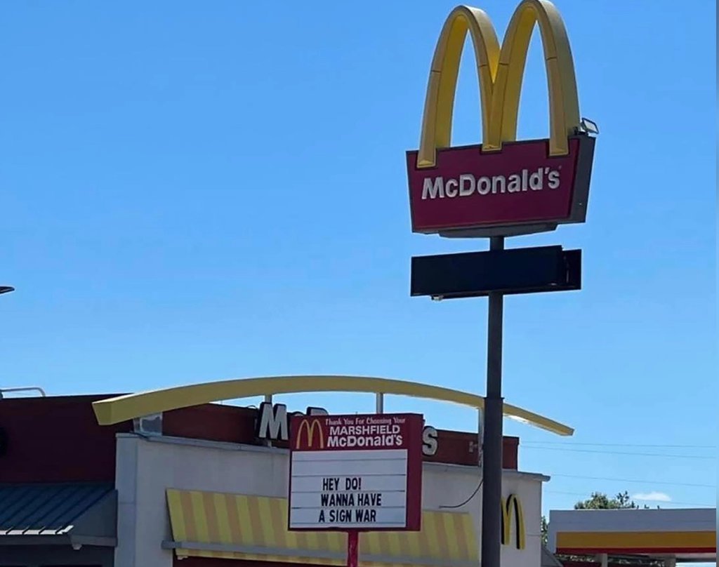Funny McDonald’s Sign