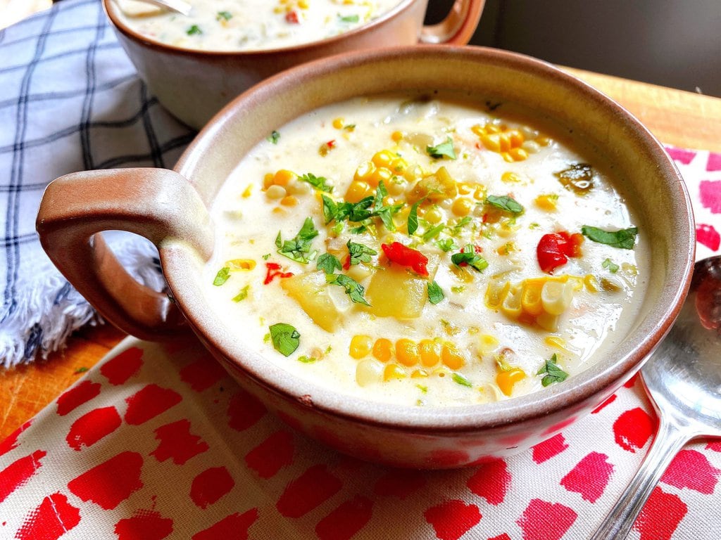 Enjoy a Warm, Spicy, and Flavorful Bowl of Chile Corn Chowder