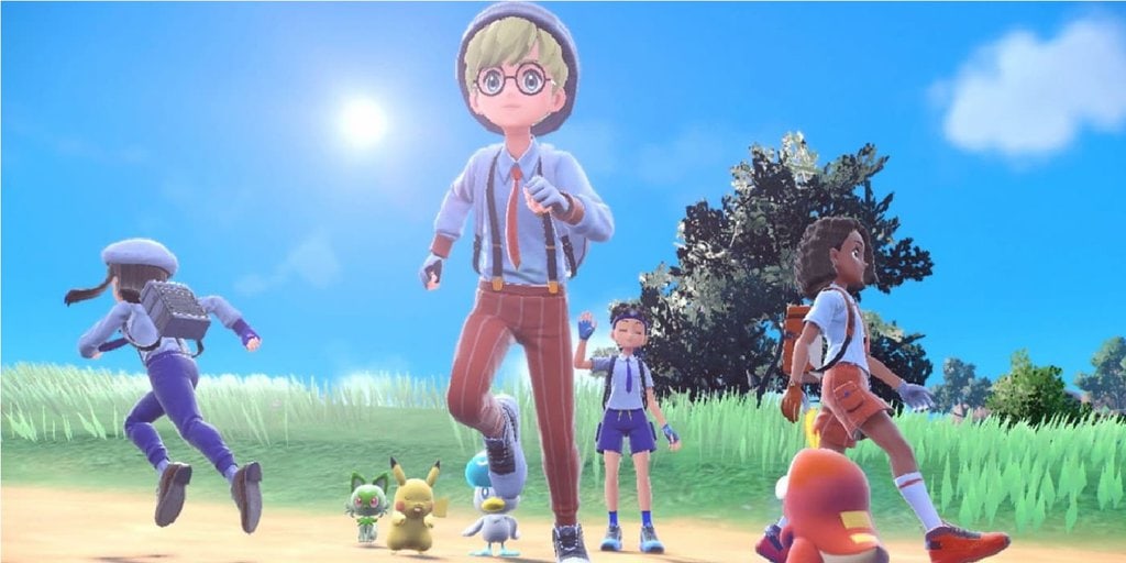 A sill from the trailer for the games Pokemon Scarlet and Pokemon Violet