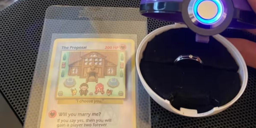 A Pokémon Fan Proposed to His Girlfriend With a Master Ball